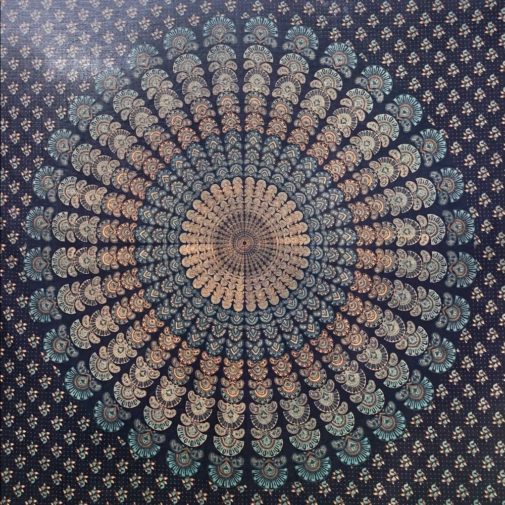 Urban Outfitters Blue Mandala Tapestry